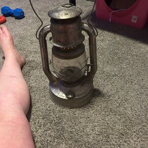 Rustic Silver Metal Lantern